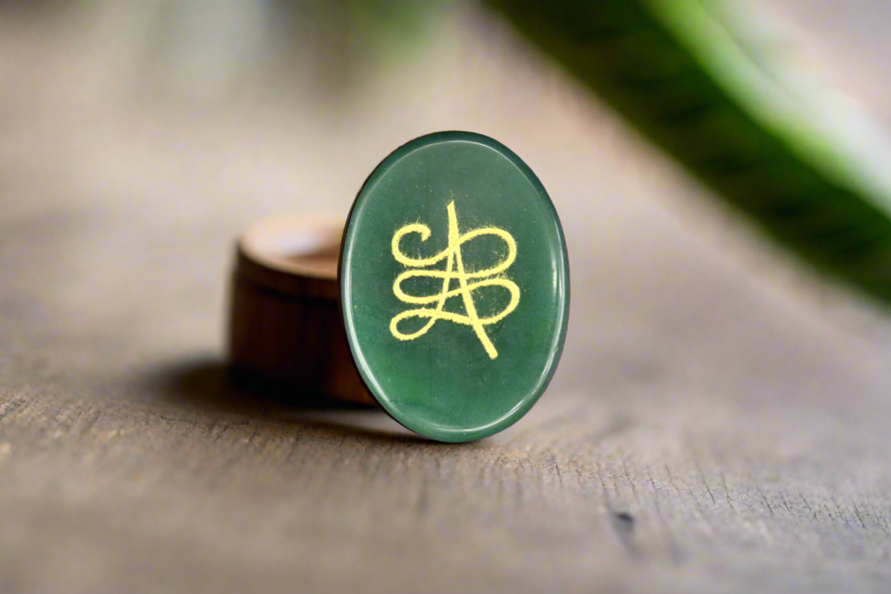 The Prosperity Zibu Coin Made with Premium Green Jade