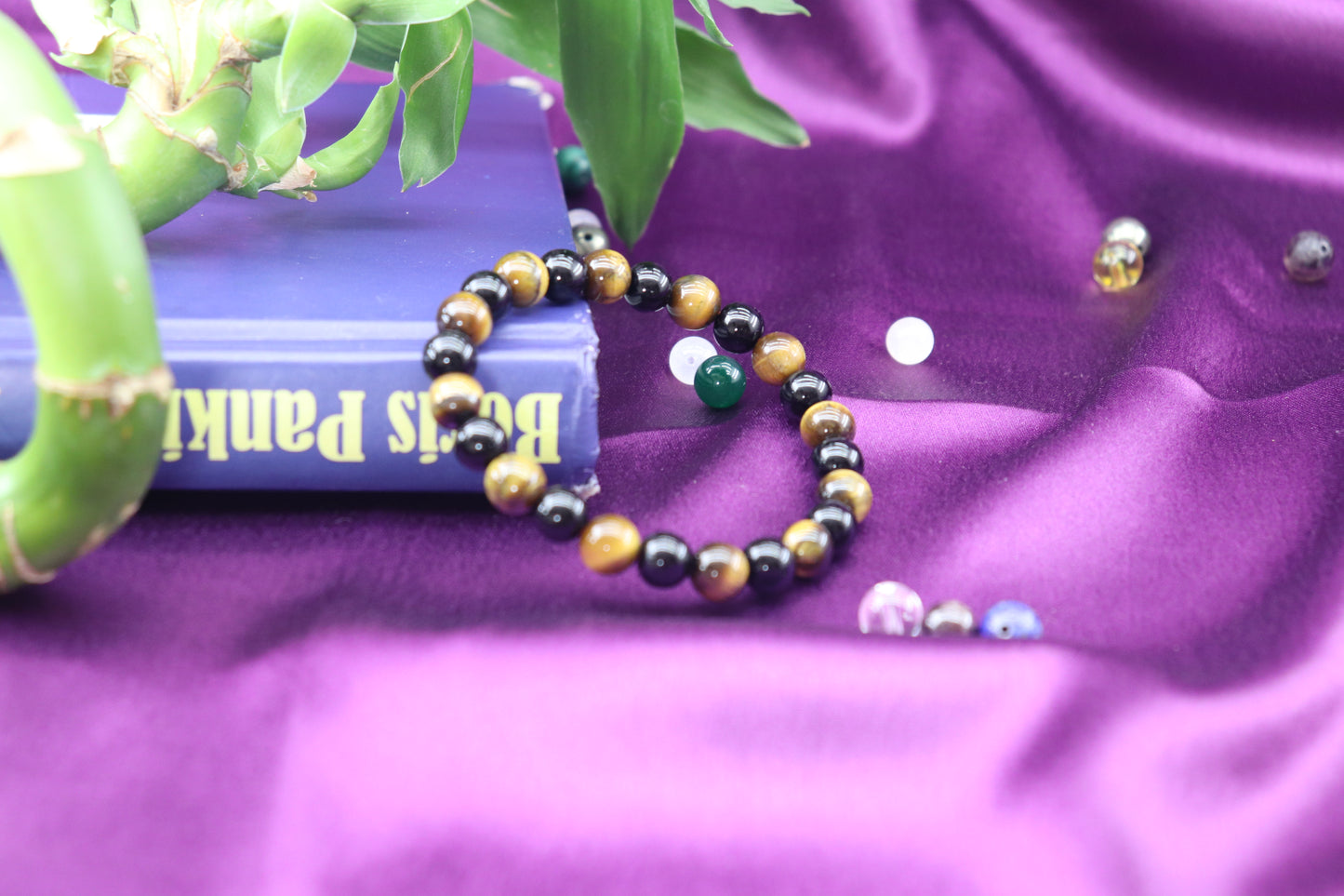 Shield & Strength: Black Tourmaline and Tiger Eye Bracelet