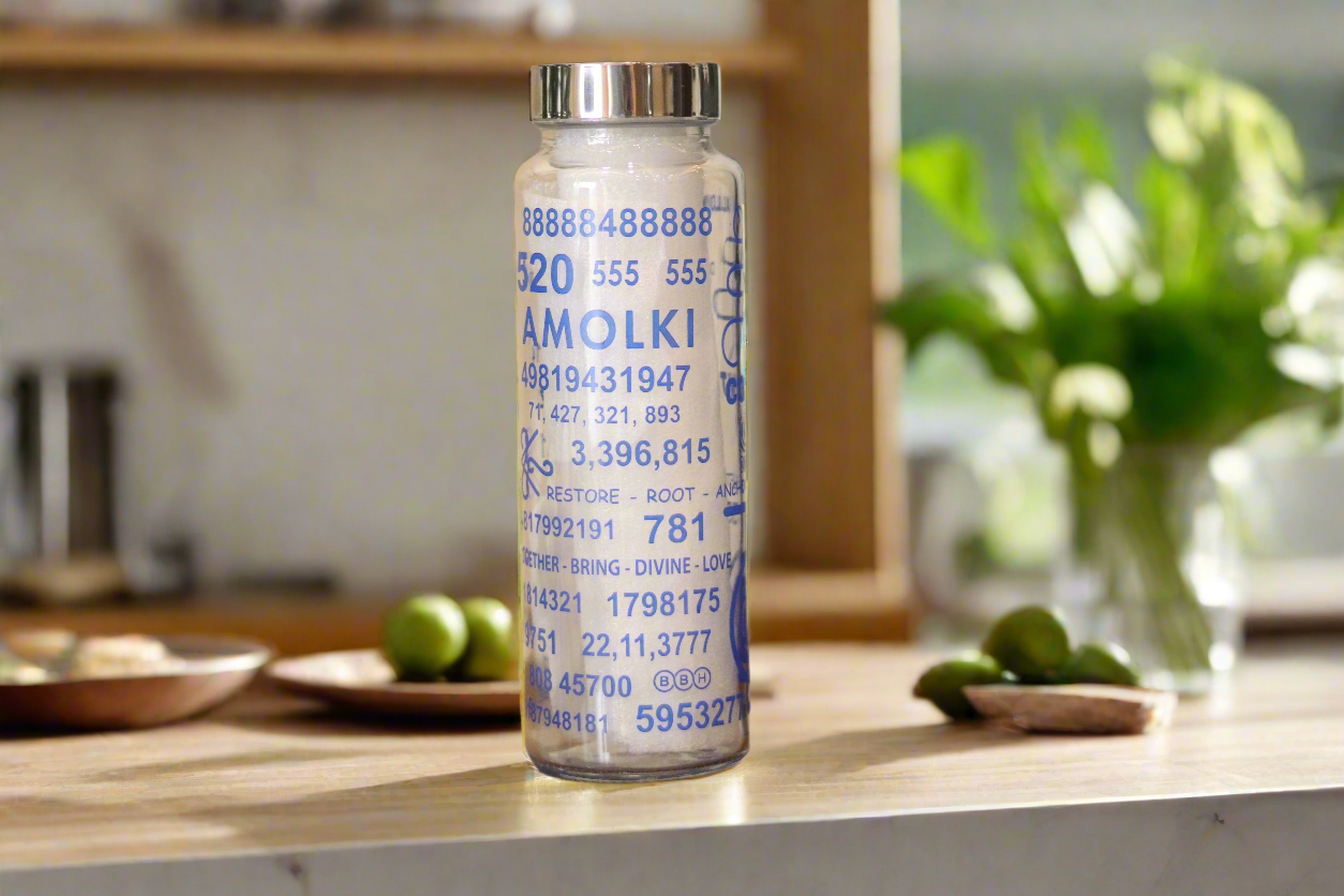 Energy-Infused Glass Bottle