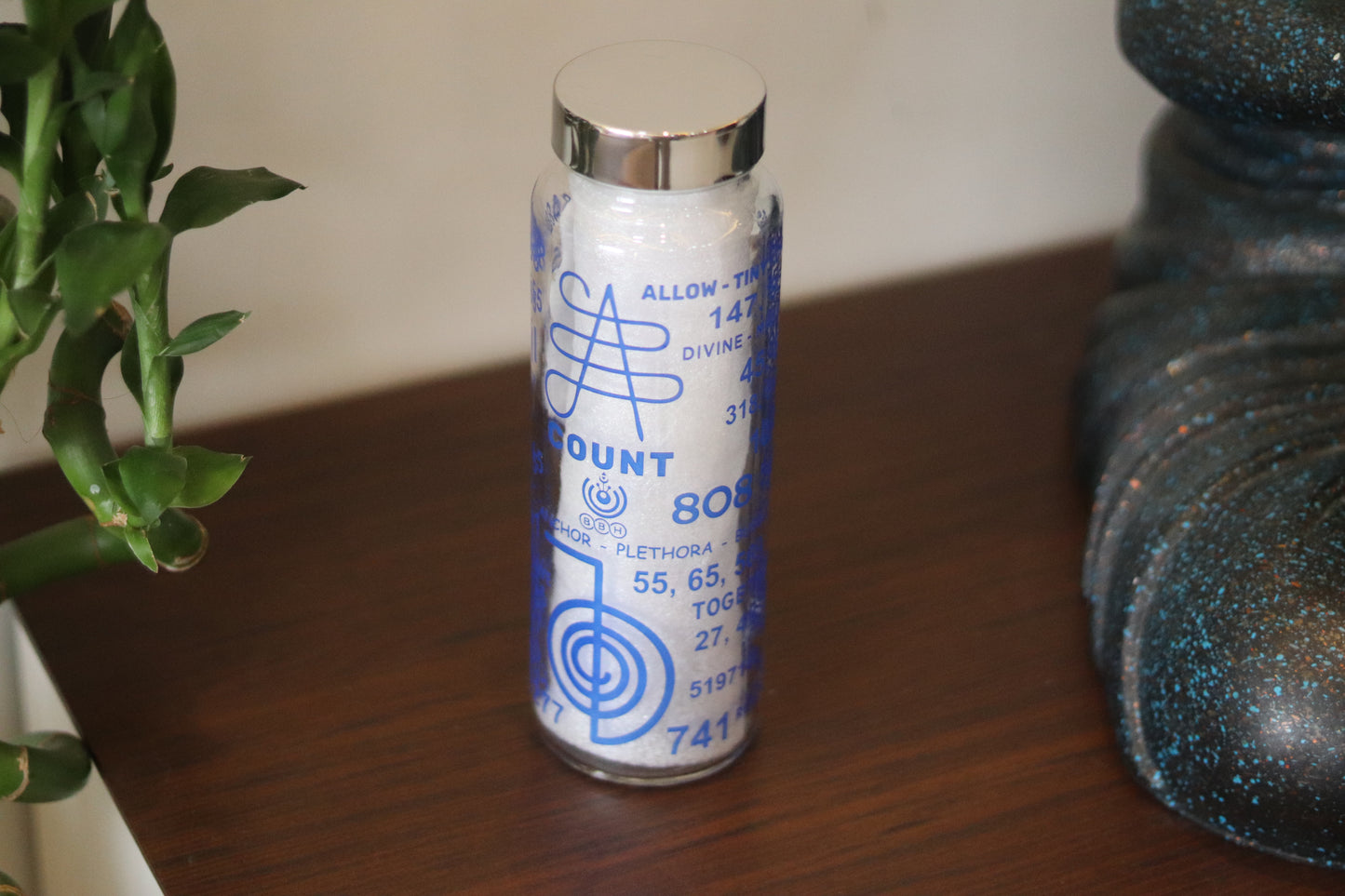 Energy-Infused Glass Bottle