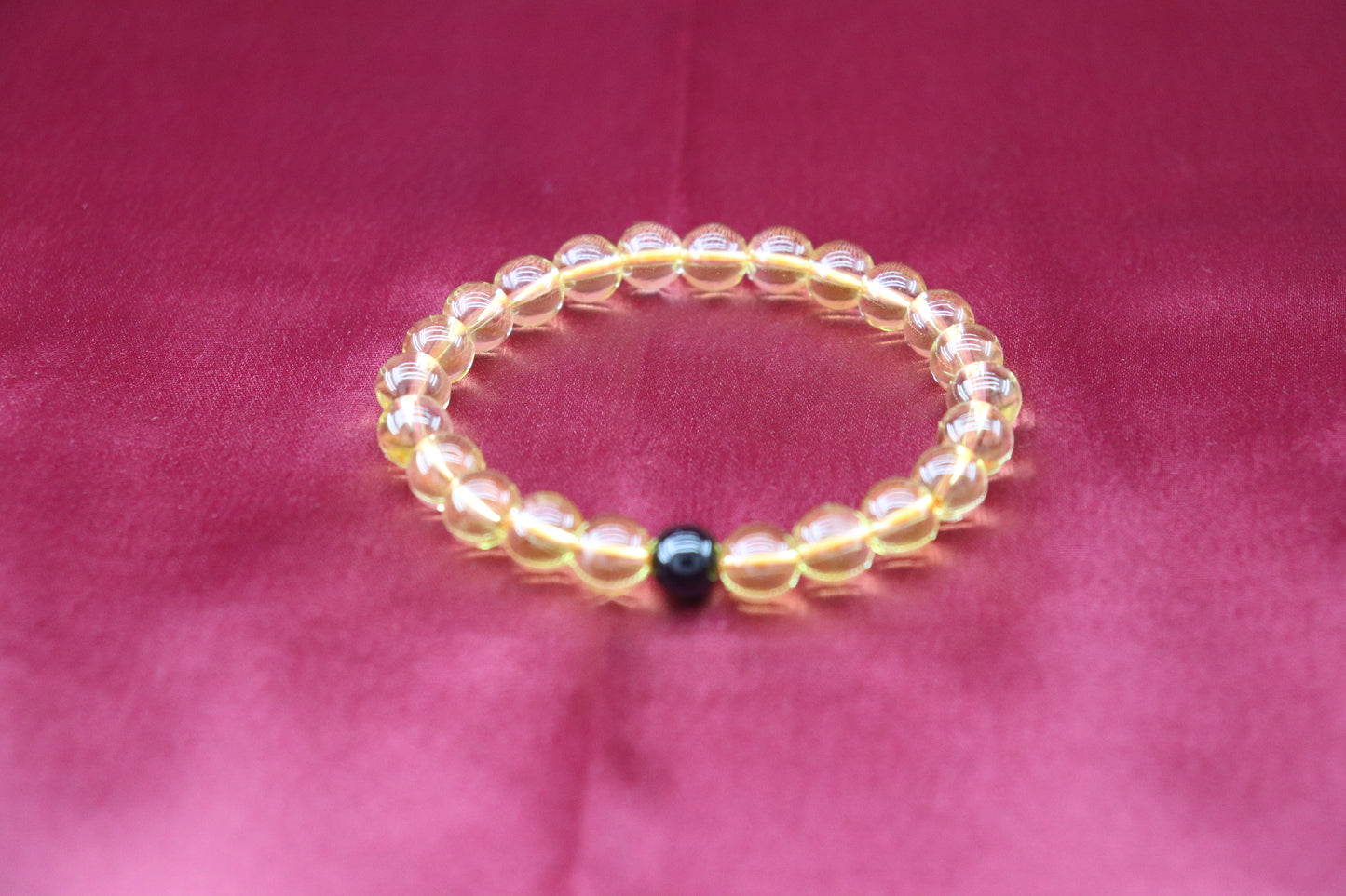 Citrine Bracelet with Black Tourmaline: Abundance, Protection, and Positivity