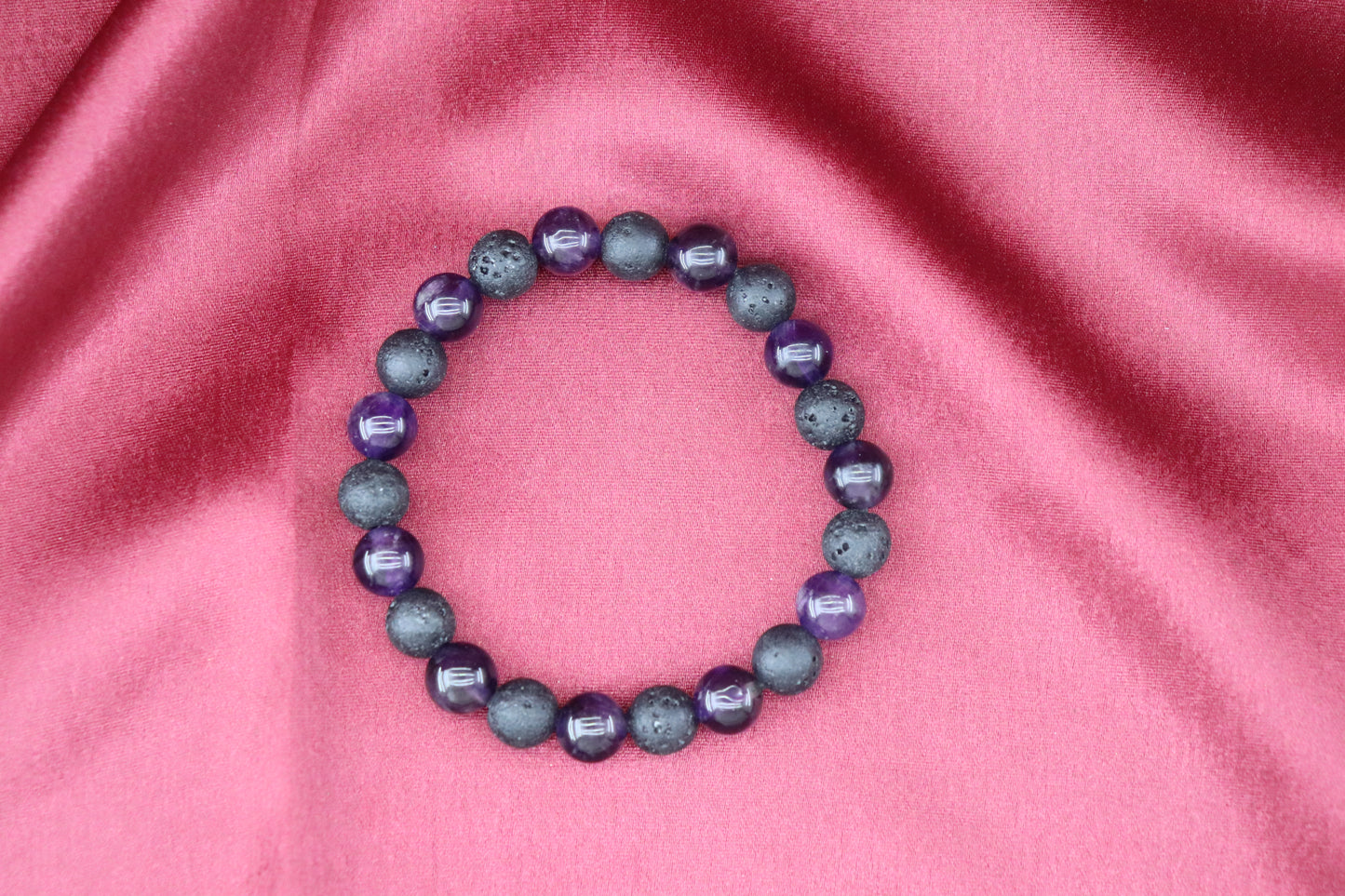 The Lava & Amethyst Harmony Bracelet