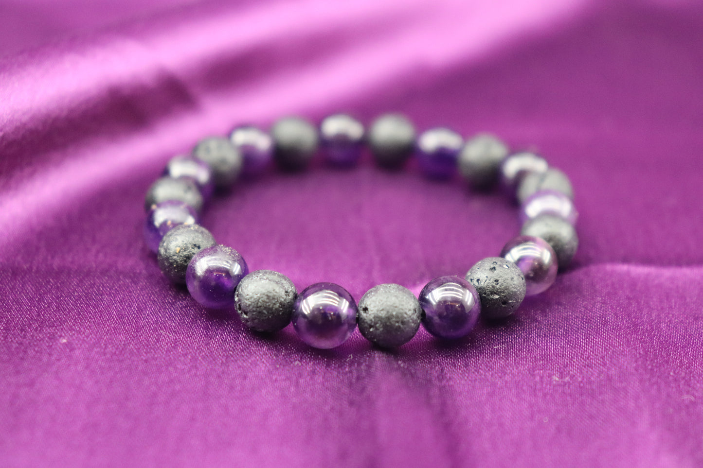 The Lava & Amethyst Harmony Bracelet