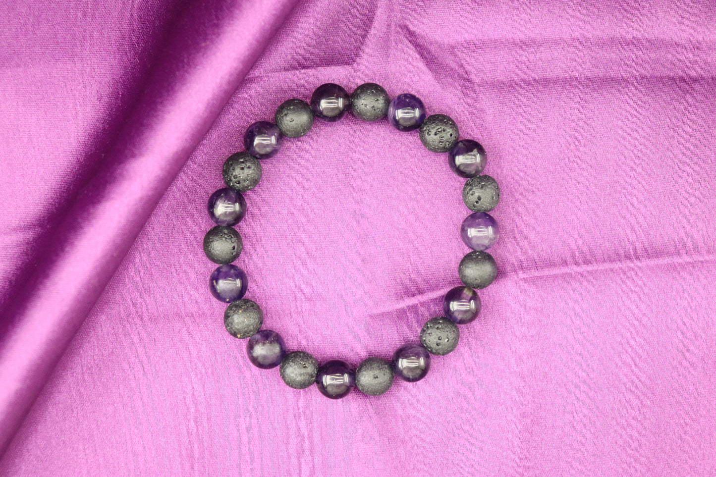 The Lava & Amethyst Harmony Bracelet
