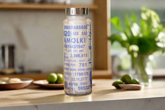Energy-Infused Glass Bottle
