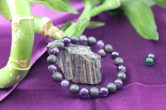 The Lava & Amethyst Harmony Bracelet