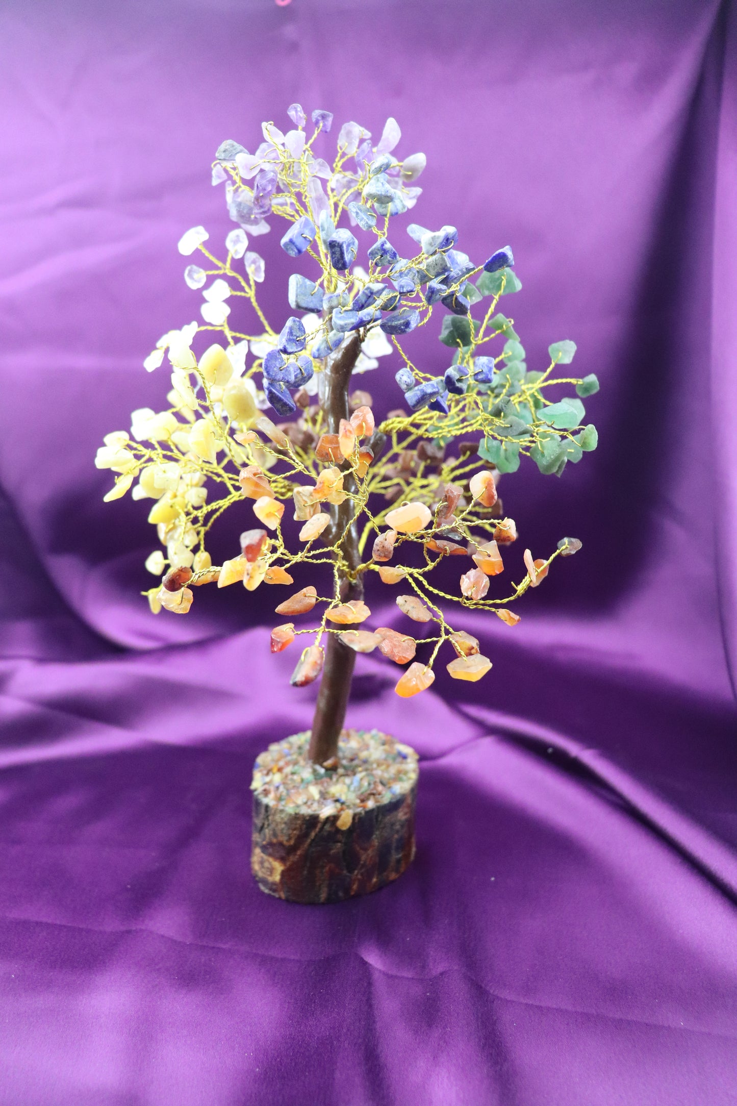 The 7 Chakra Energy Tree with Crystal Chips